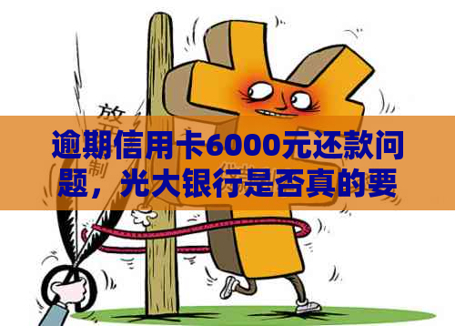 逾期信用卡6000元还款问题，光大银行是否真的要起诉我？