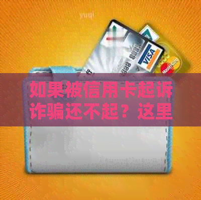 如果被信用卡起诉诈骗还不起？这里有全面的解决方案！