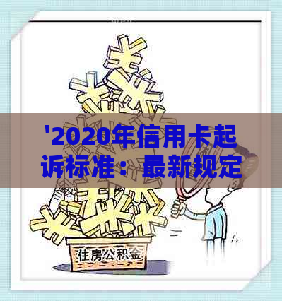 '2020年信用卡起诉标准：最新规定与案例分析'