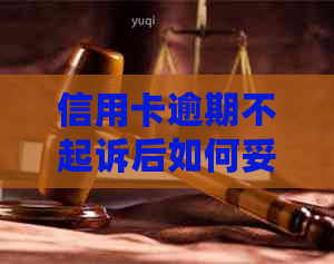 信用卡逾期不起诉后如何妥善处理？了解全面解决方案和应对策略