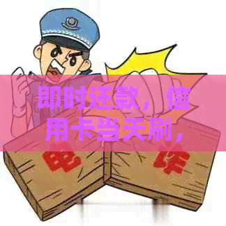 即时还款，信用卡当天刷，享受无缝支付体验