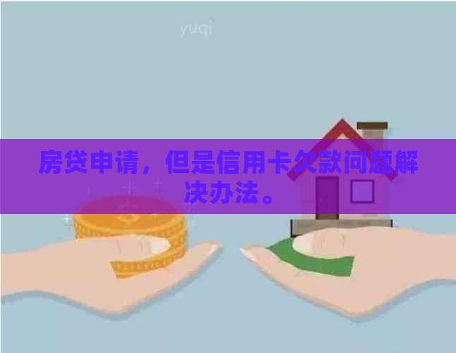 房贷申请，但是信用卡欠款问题解决办法。