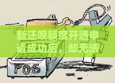 新还呗额度开通申请成功后，却无法使用？你可能需要了解这些原因！