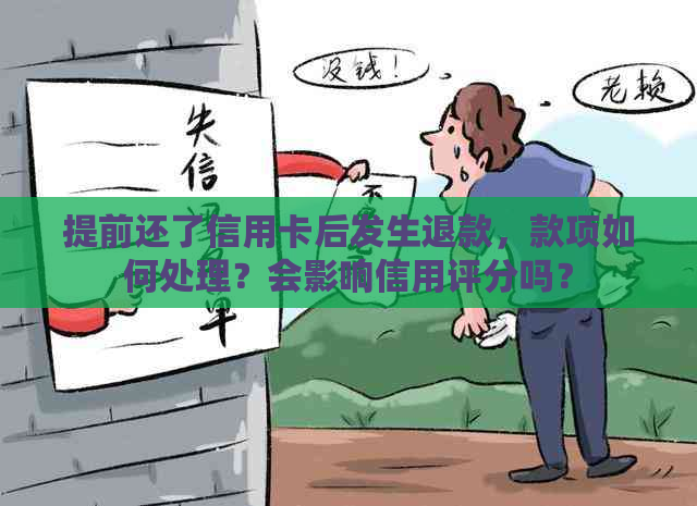 提前还了信用卡后发生退款，款项如何处理？会影响信用评分吗？