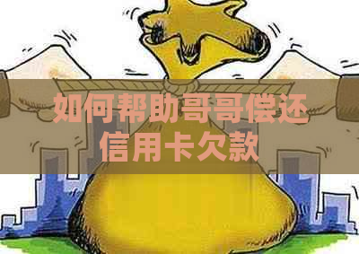 如何帮助哥哥偿还信用卡欠款