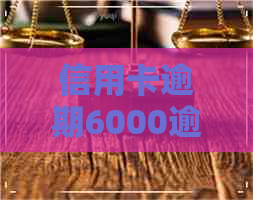 信用卡逾期6000逾期8个月