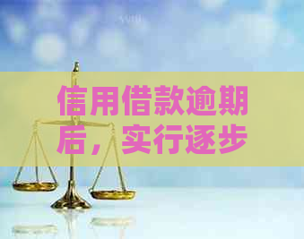 信用借款逾期后，实行逐步还款策略：每月仅需还清部分债务