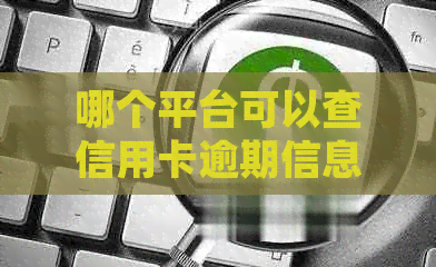 哪个平台可以查信用卡逾期信息？