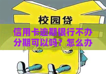 信用卡逾期银行不办分期可以吗？怎么办？