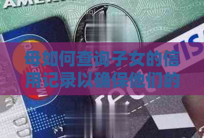 母如何查询子女的信用记录以确保他们的信用健状况