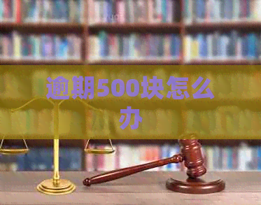 逾期500块怎么办