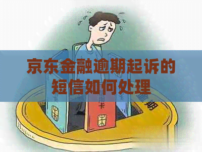 京东金融逾期起诉的短信如何处理