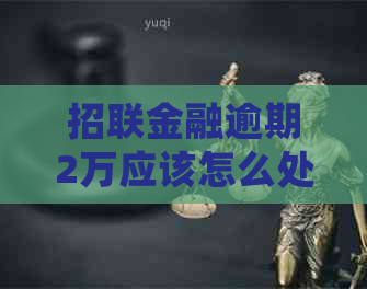 招联金融逾期2万应该怎么处理