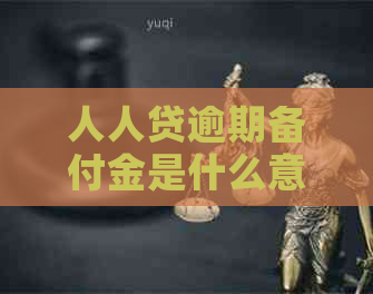 人人贷逾期备付金是什么意思