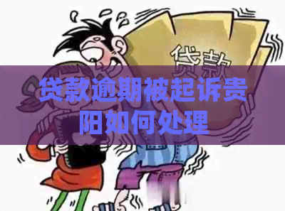 贷款逾期被起诉贵阳如何处理