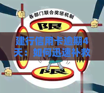 建行信用卡逾期4天：如何迅速补救、降低逾期影响及解决相关问题