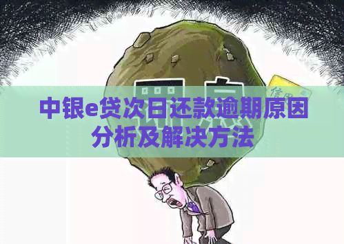 中银e贷次日还款逾期原因分析及解决方法