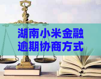 湖南小米金融逾期协商方式及注意事项