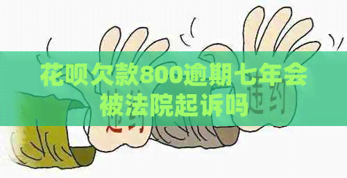 花呗欠款800逾期七年会被法院起诉吗