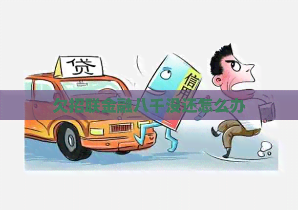 欠招联金融八千没还怎么办