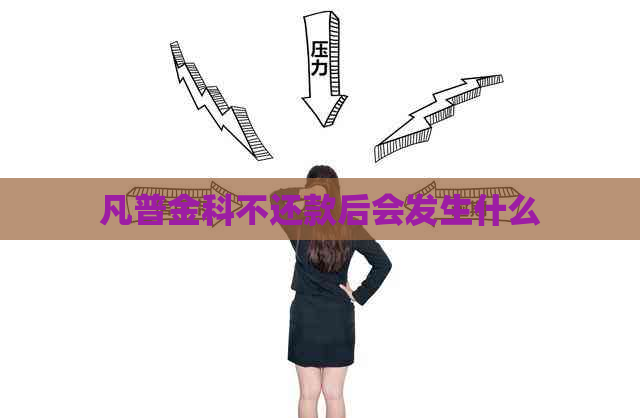 凡普金科不还款后会发生什么