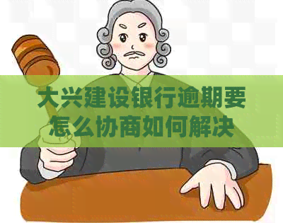 大兴建设银行逾期要怎么协商如何解决