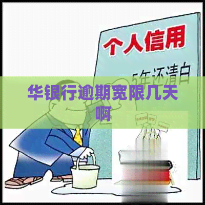 华银行逾期宽限几天啊