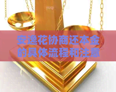 安逸花协商还本金的具体流程和注意事项