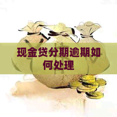 现金贷分期逾期如何处理