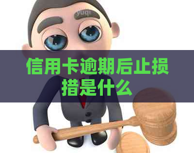 信用卡逾期后止损措是什么