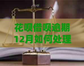 花呗借呗逾期12月如何处理