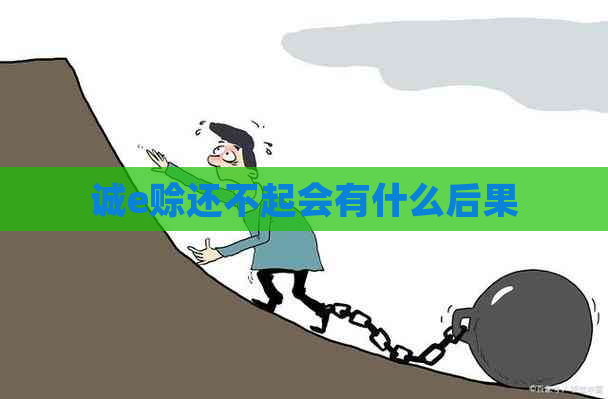 诚e赊还不起会有什么后果