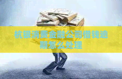 杭银消费金融公司借钱逾期怎么处理