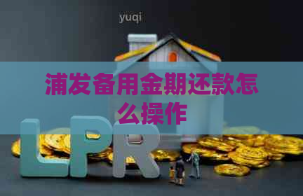 浦发备用金期还款怎么操作