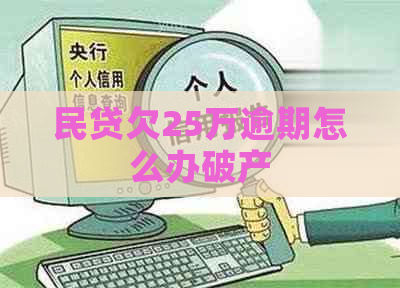 民贷欠25万逾期怎么办破产