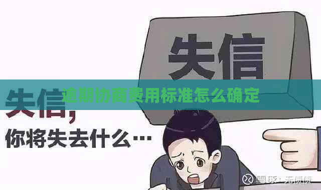 逾期协商费用标准怎么确定