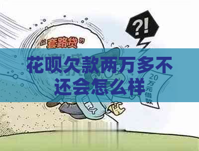 花呗欠款两万多不还会怎么样