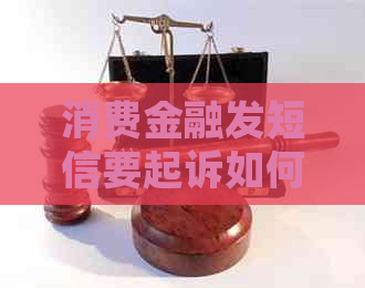 消费金融发短信要起诉如何操作