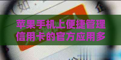 苹果手机上便捷管理信用卡的官方应用多多站推荐