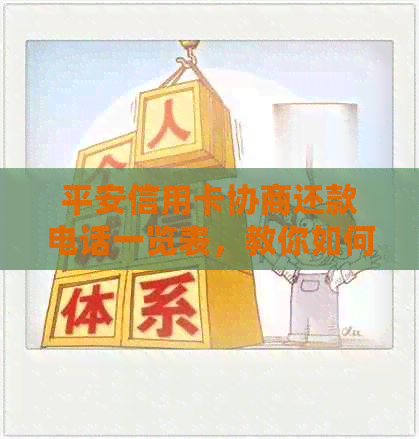 平安信用卡协商还款电话一览表，教你如何更有效地解决信用卡债务问题