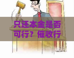 只还本金是否可行？行为揭秘及应对策略