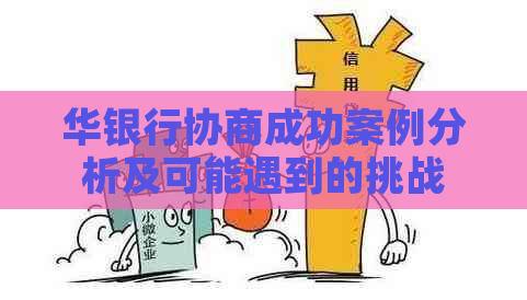 华银行协商成功案例分析及可能遇到的挑战