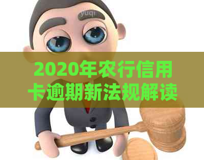 2020年农行信用卡逾期新法规解读：关键变化与影响全解析