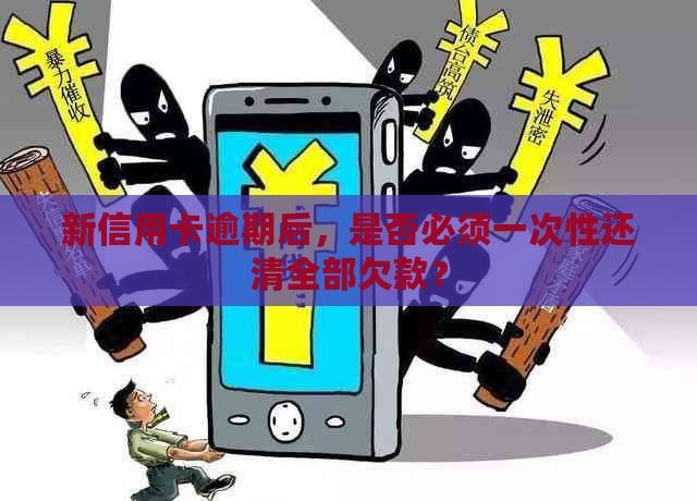 新信用卡逾期后，是否必须一次性还清全部欠款？