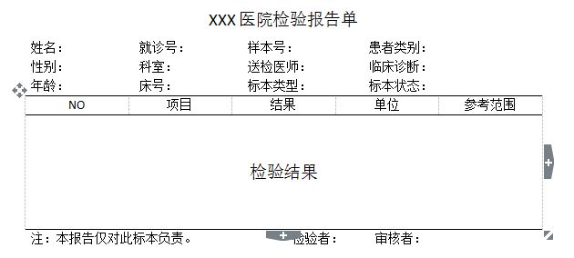 医院检验报告单生成器：与模板制作，一键生成检测报告