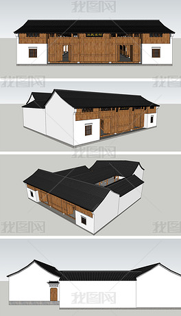 中式建筑模型制作：全过程解析与建模技巧