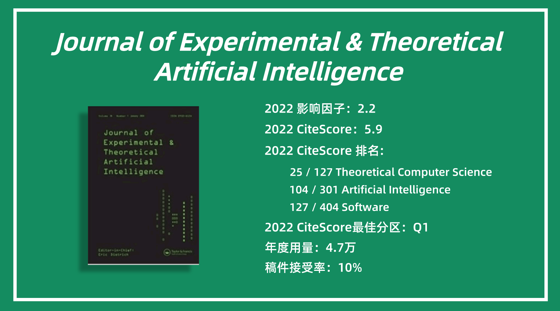 智能科技前沿：AI领域权威期刊精选