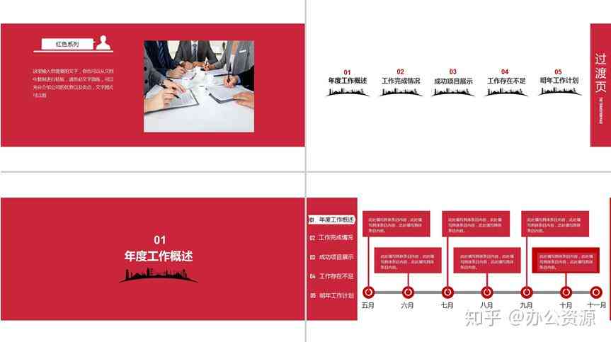 年工作总结报告模板：写作教程、范文与PPT演示