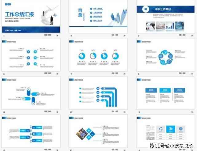 年工作总结报告模板：写作教程、范文与PPT演示