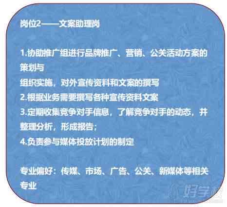 专门写文案：推荐、职业介绍、招聘渠道、专业名称及网站导航